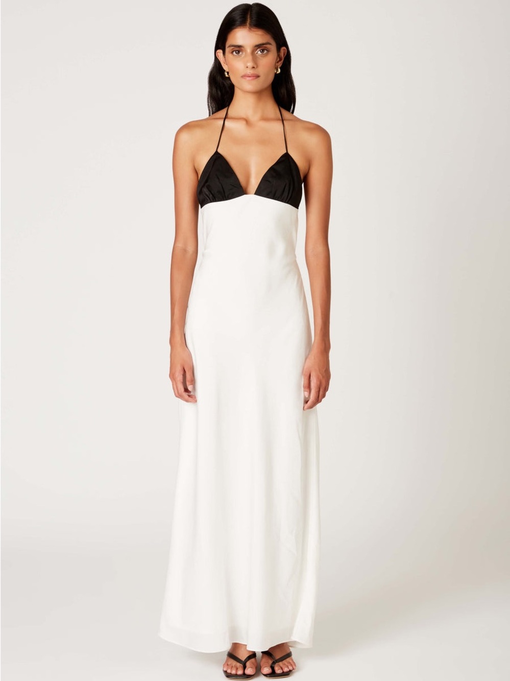 Nia the Brand Wolfe in Black & White Maxi Dress Size S NWT - Picture 2 of 7